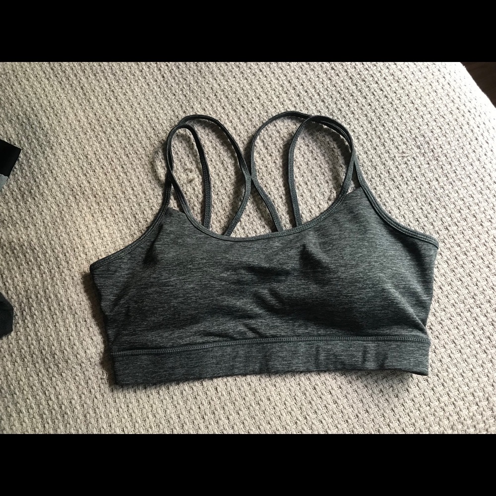 Strappy sports bra